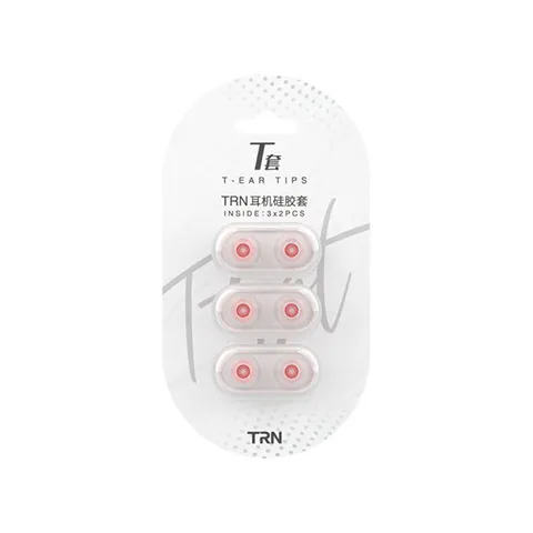 TRN T-Ear Tips Clear red