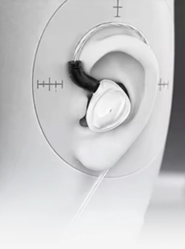 TRN Baiji earphone with over-ear cable hook
