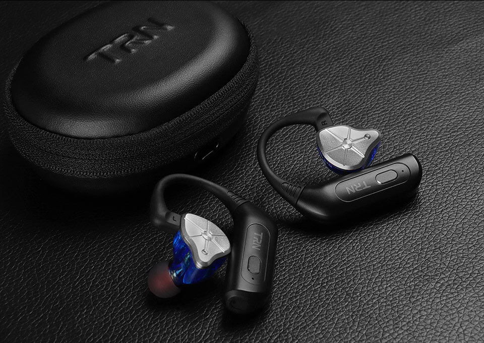 TRN BT20S Pro connected to TRN STM earphone