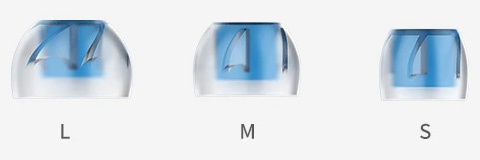 TRN Caravel fan-shaped silicone ear tips sizes