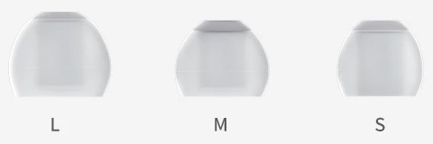 TRN Caravel white soft silicone ear tips sizes