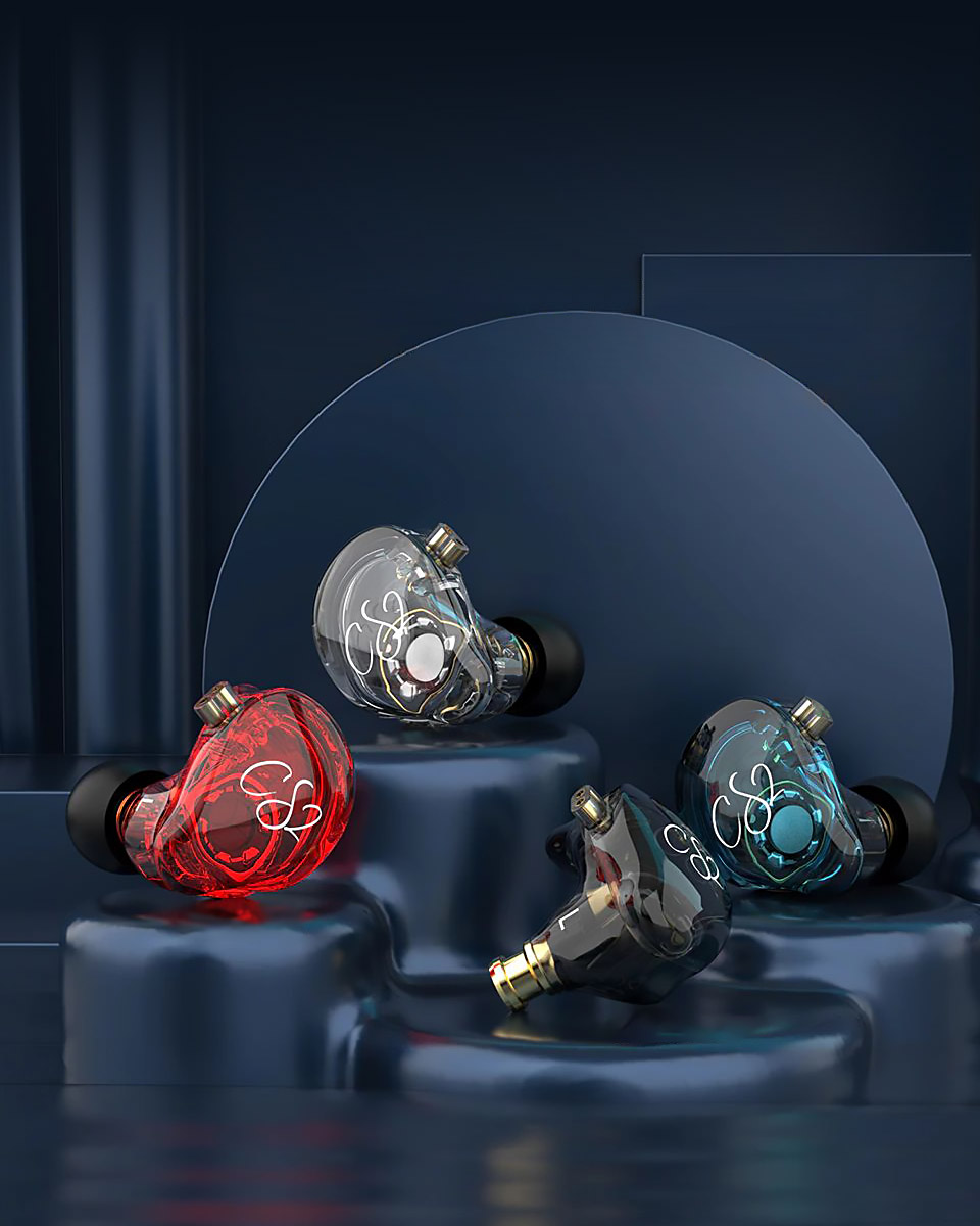 Four colors of TRN CS2 earphones
