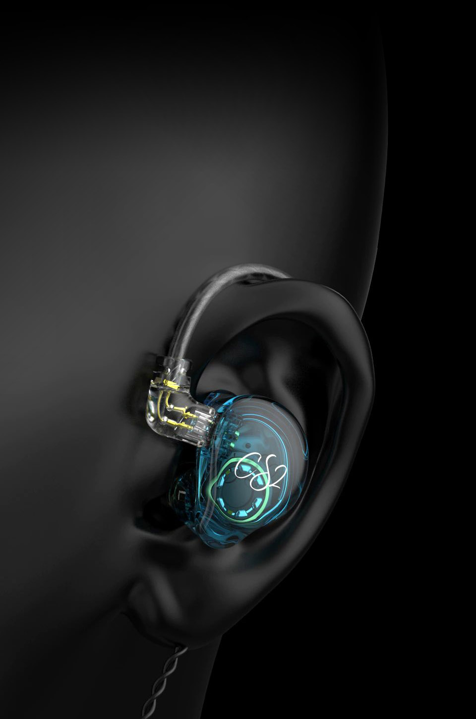 TRN CS2 Earphone in the ear