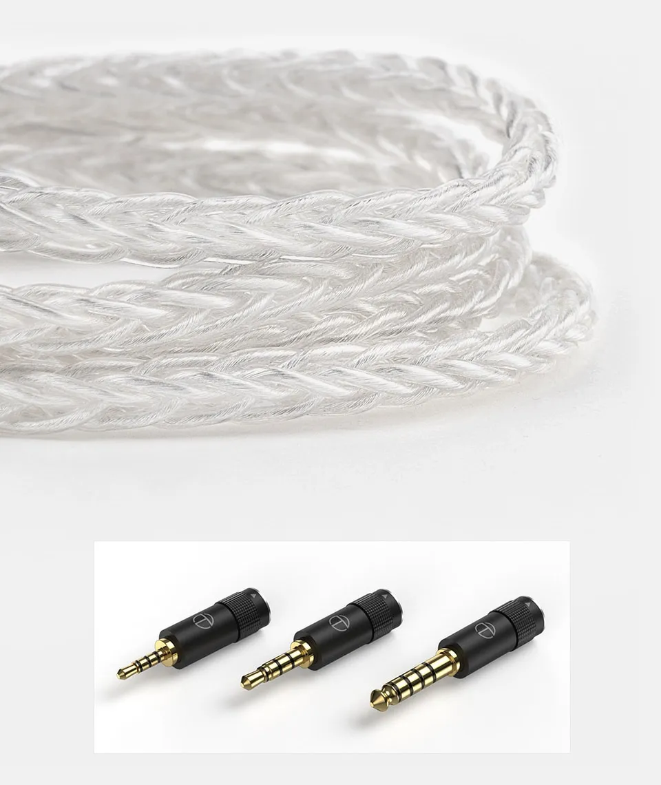 8-core high-purity silver-plated oxygen-free copper cable and EZ-Swap connectors