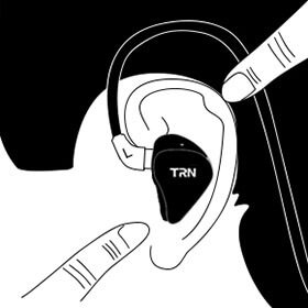 How to fix the TRN H2 earphone in your ear