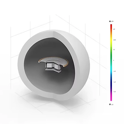 3D FEM diagram of TRN MTX magnetic circuit