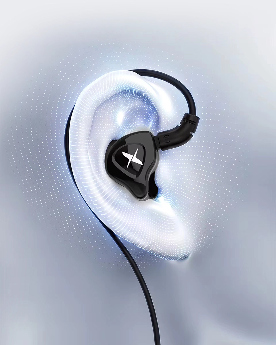 TRN MTX ergonomic ear hook design