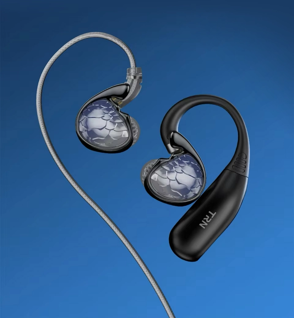 TRN Scallop with wired earphones