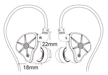 TRN STM earphone size