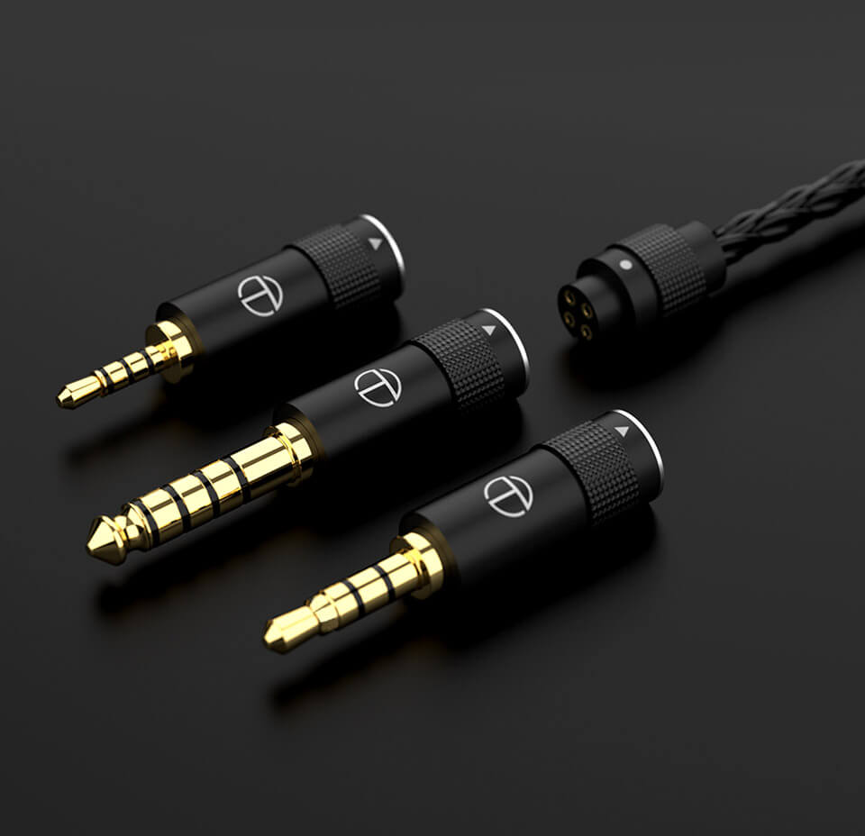 TRN T2 Pro EZ-Swap straight-type audio connectors