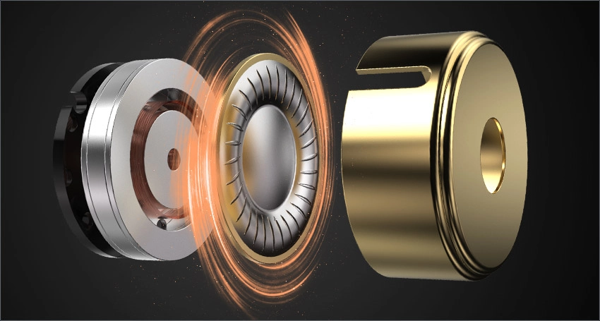 10mm beryllium-coated dual-magnet dynamic driver