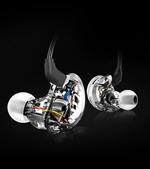 TRN V10 Quad hybrid drivers high-fidelity in-ear monitor