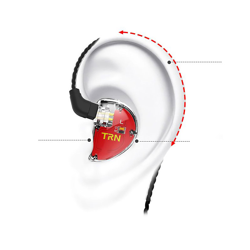 TRN V30 Earphone in the ear