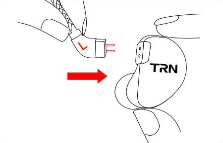 TRN V30 how to plug in cable scheme