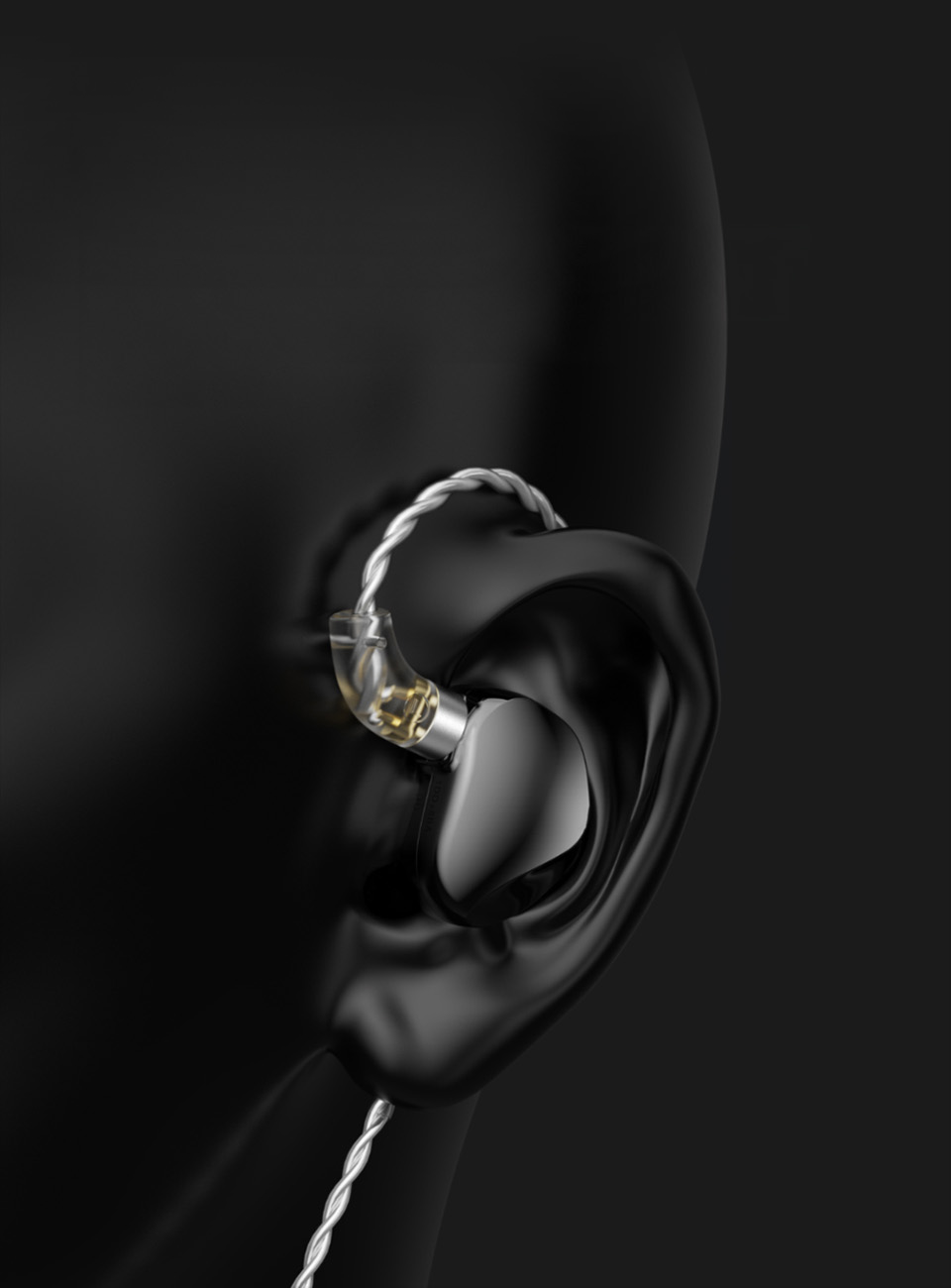 TRN VX Pro+ in the ear