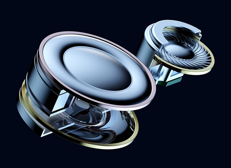 Close-up of TRN Whale Shark dynamic drivers