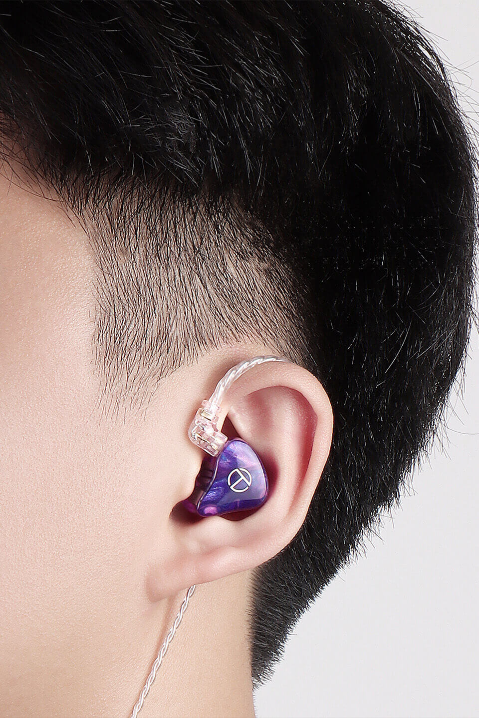 TRN X7 in a man's ear